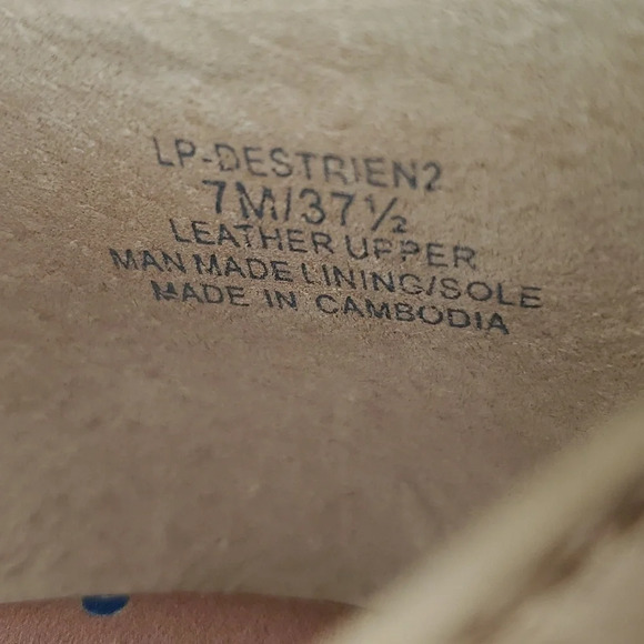 Lucky Brand Destrein2 Leather Ballet Flats Dusty Sand Women’s Size 7 - Picture 11 of 11